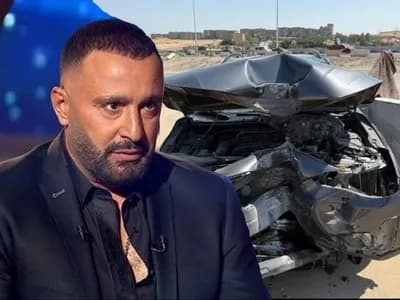 أحمد السقا يتعرض لحادث سير مروع أثناء خروجه من صلاة الجمعة.. والكشف عن حالته الصحية