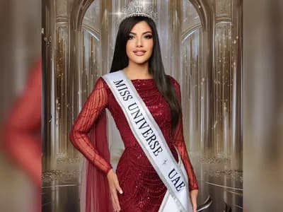 مريم محمد: أول إماراتية تحمل علم الإمارات على مسرح ملكة جمال الكون 2025